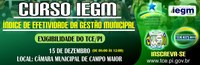 Câmara Realizará  Curso de IEGM