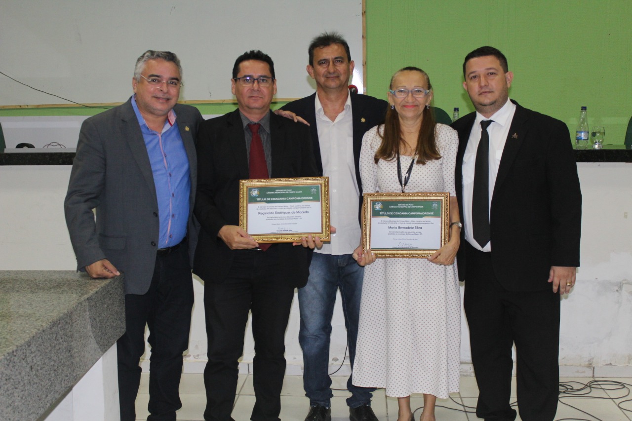 Título de cidadania campomaiorense é concedido para os professores Reginaldo Macedo e Bernadete Silva 
